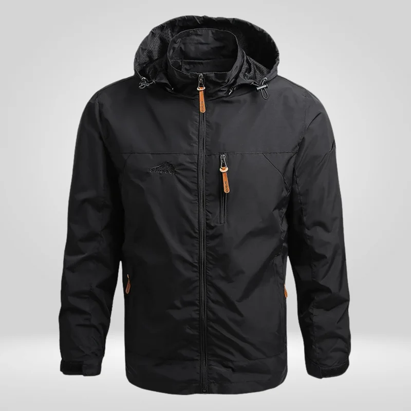 Herren Regenjacke | Schutzorientierte Form mit funktionalem Aufbau