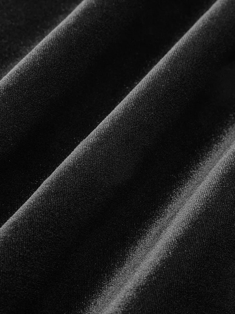 Damen-Samtminikleid mit Rückenakzent | kurze Ausführung