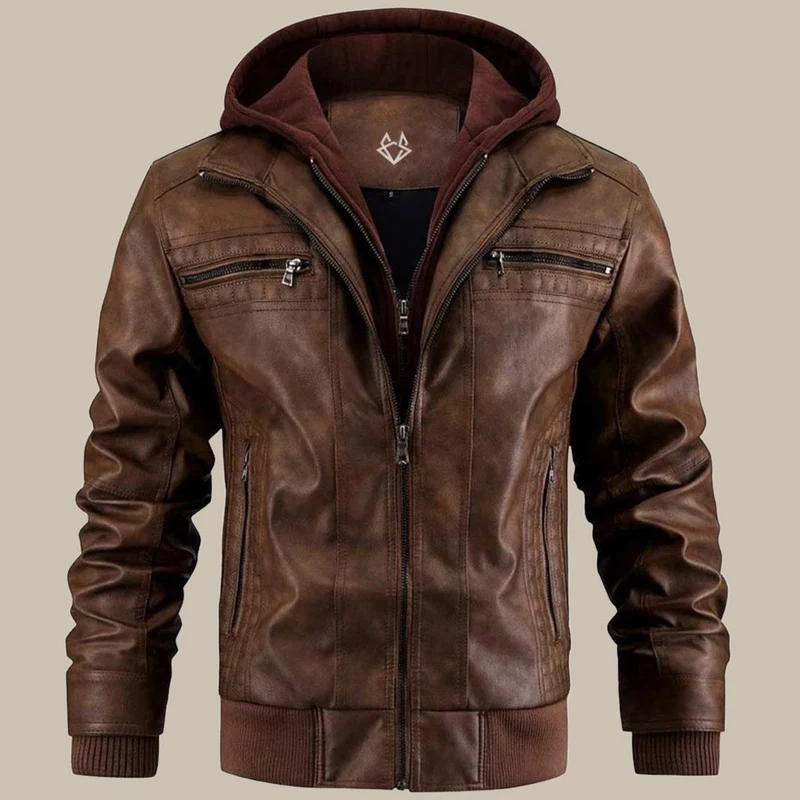 Herrenjacke mit glatter Oberfläche | Gerade Form