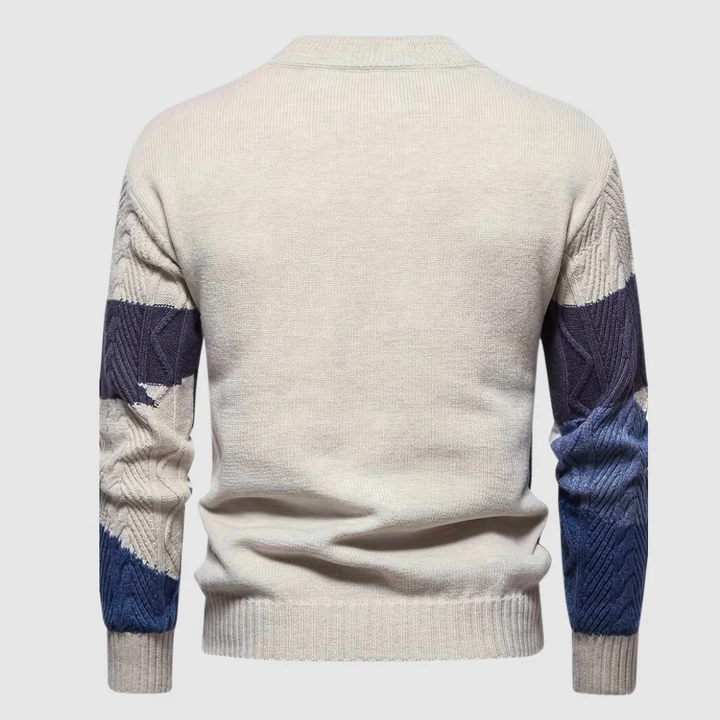 Herren-Strickpullover mit lockerer Struktur | Freizeitpassform