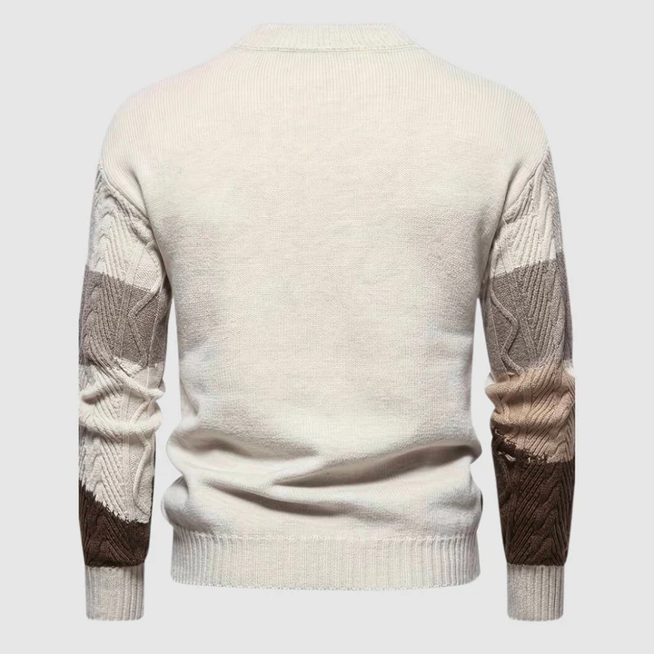 Herren-Strickpullover mit lockerer Struktur | Freizeitpassform