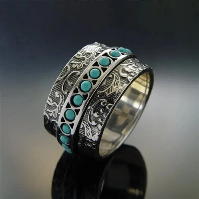 Vintage-Türkis-Ring