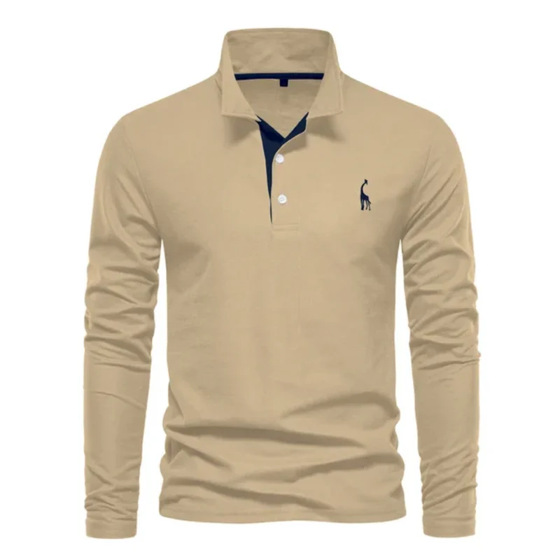 Herren-Poloshirt mit langem ärmelschnitt | Alltagstauglich