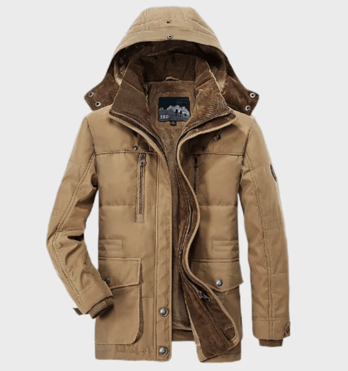 Herren Winterjacke | Kapuzendesign für kalte Bedingungen