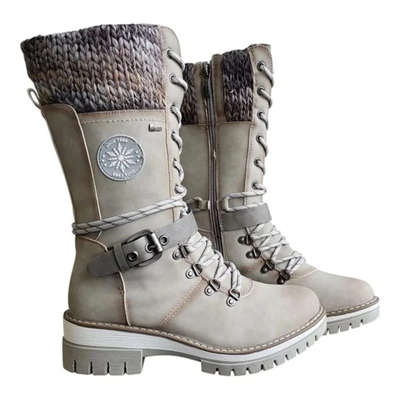 Damen-Schnürstiefel mit mittlerer schafthöhe | Wintertauglich