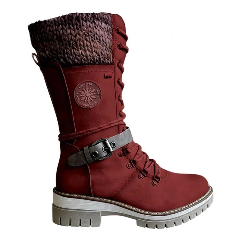 Damen-Schnürstiefel mit mittlerer schafthöhe | Wintertauglich