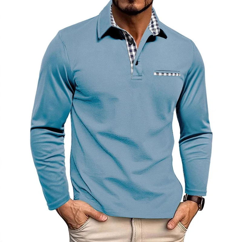 Herren-Poloshirt mit langarmdesign | Alltagstauglich