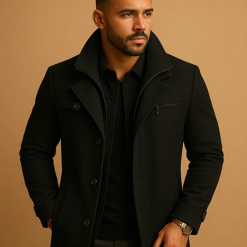 Herren-Winterjacke mit Manschetten | Wintertauglich