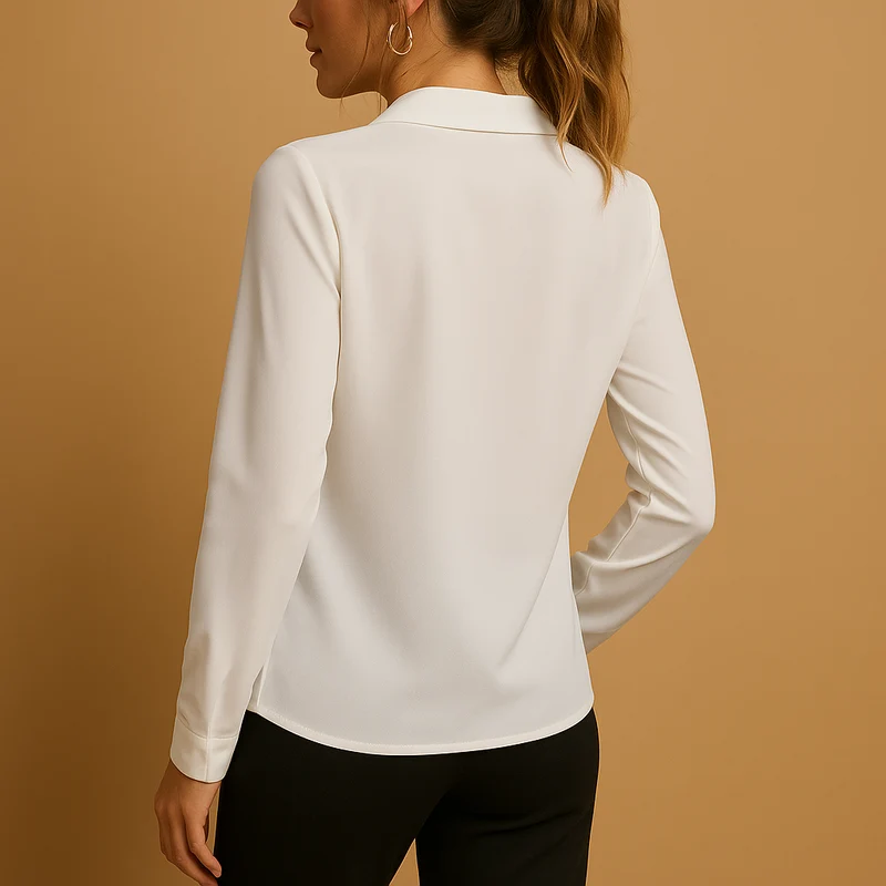 Damen-Bluse mit schlichtem Design | Alltagstauglich