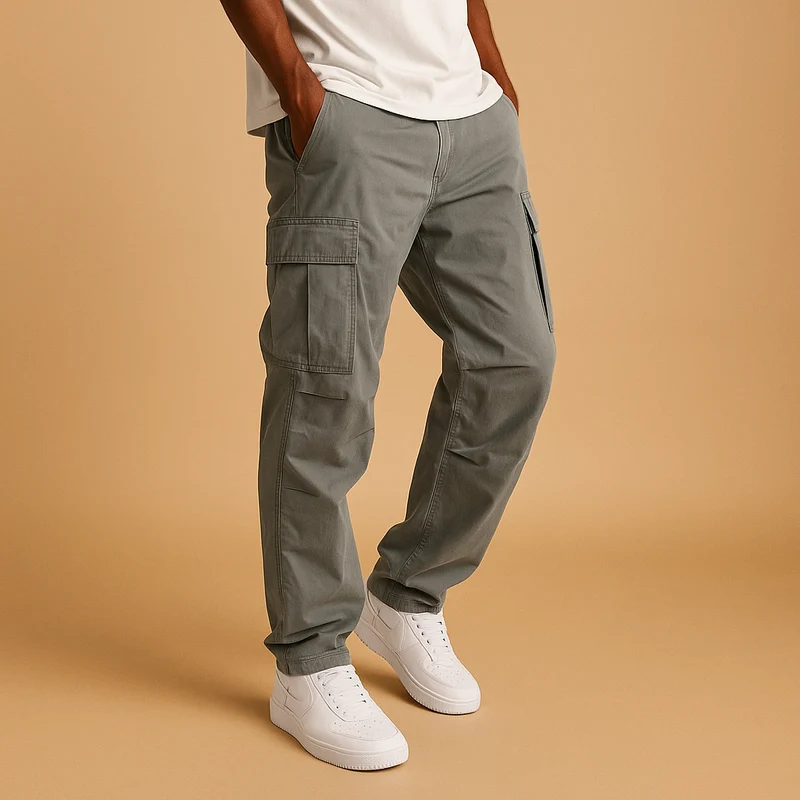 Herrenhose mit Taschenausrichtung | Gerade Form