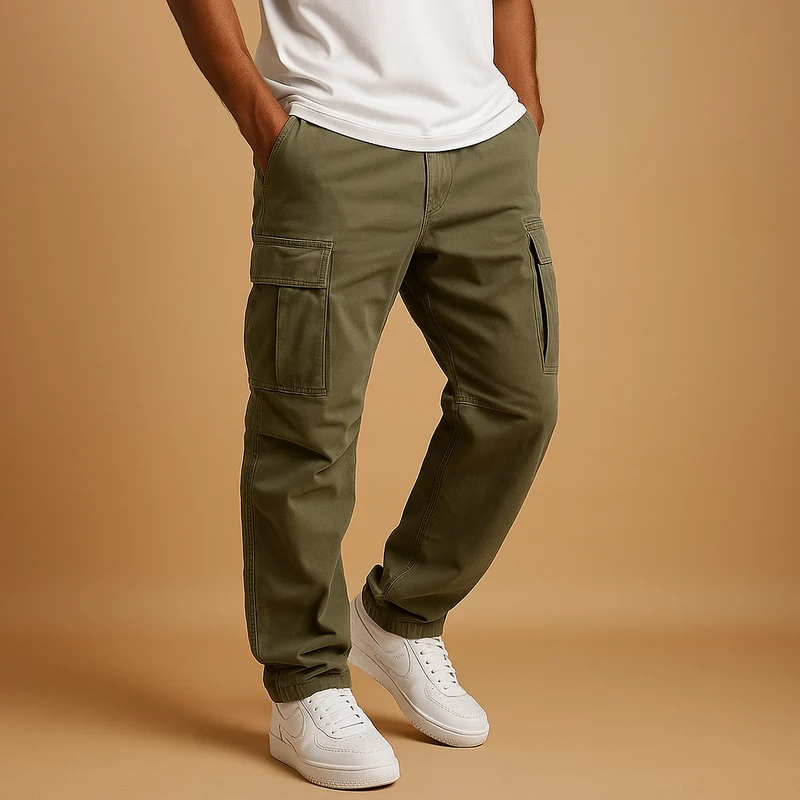 Herrenhose mit Taschenausrichtung | Gerade Form