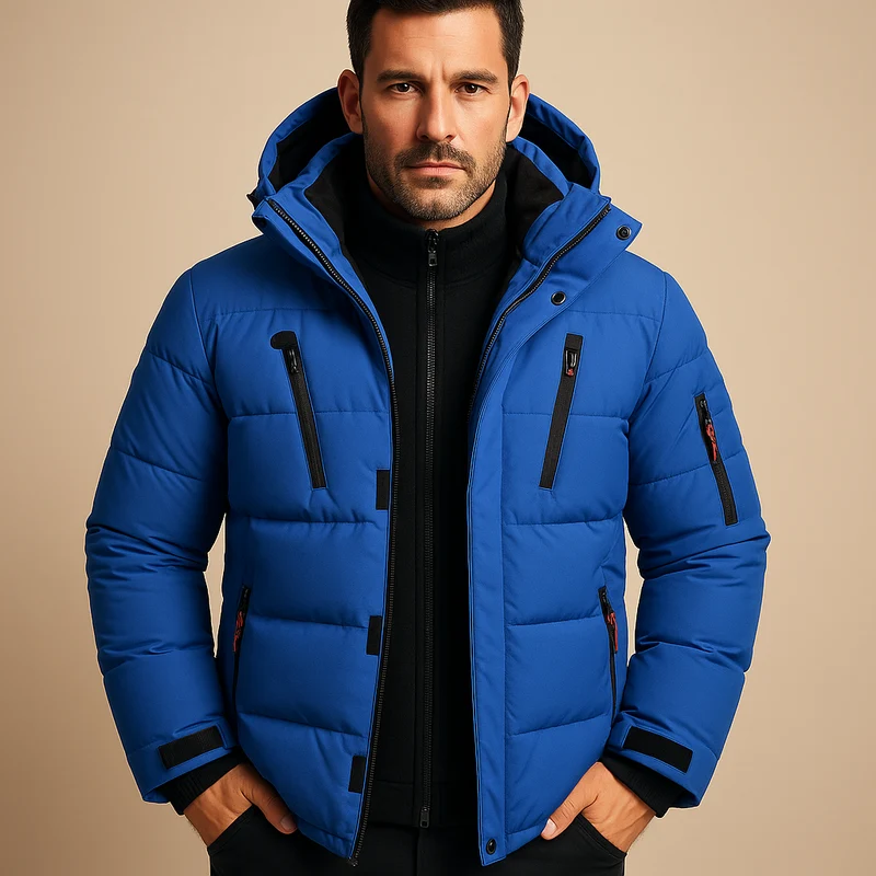 Herrenjacke für die Wintersaison | Lange Ausführung