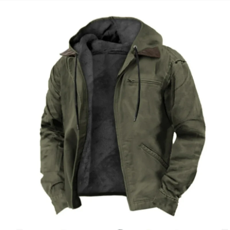 Herrenjacke mit Kapuzenform | Übergangsgeeignet