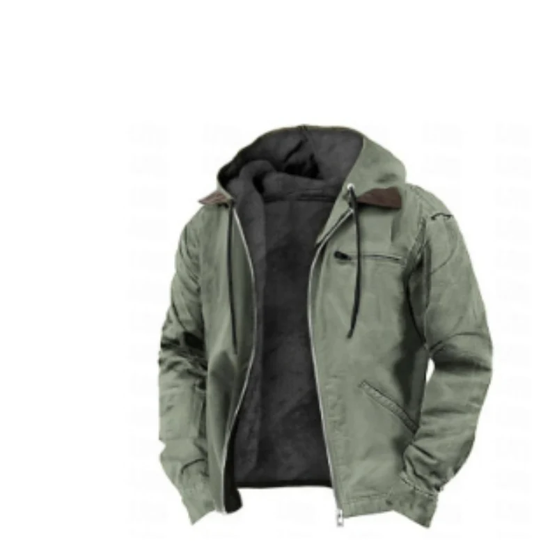Herrenjacke mit Kapuzenform | Übergangsgeeignet