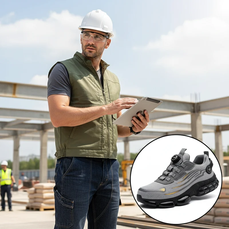 Herren Sicherheitsschuhe mit Zehenschutz | Robust