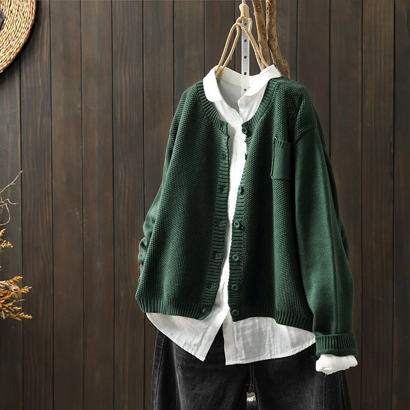 Rippstrick Strickjacke für Damen | Übergroß