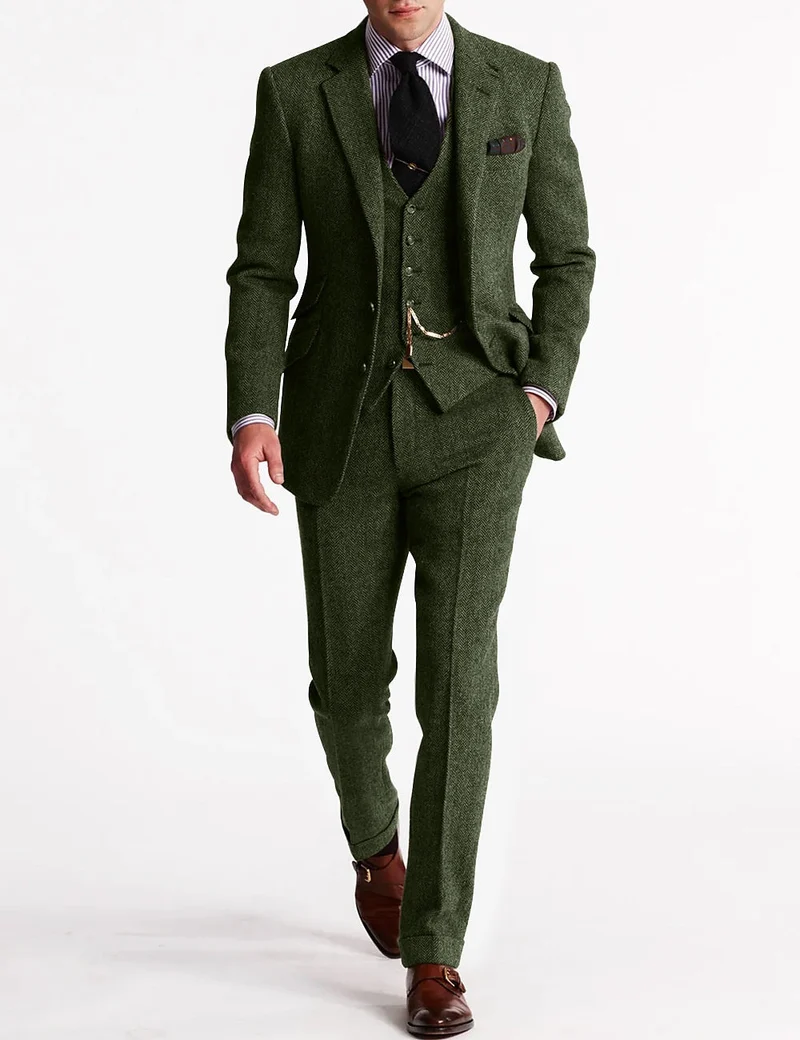 Herren-Anzug klassischer Stil | dreiteiliges Set