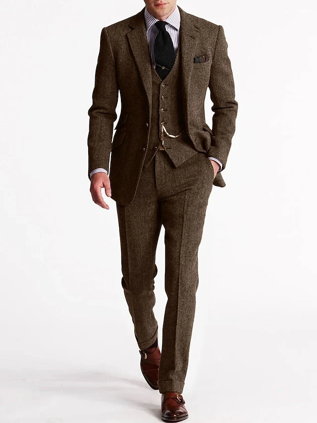 Herren-Anzug klassischer Stil | dreiteiliges Set