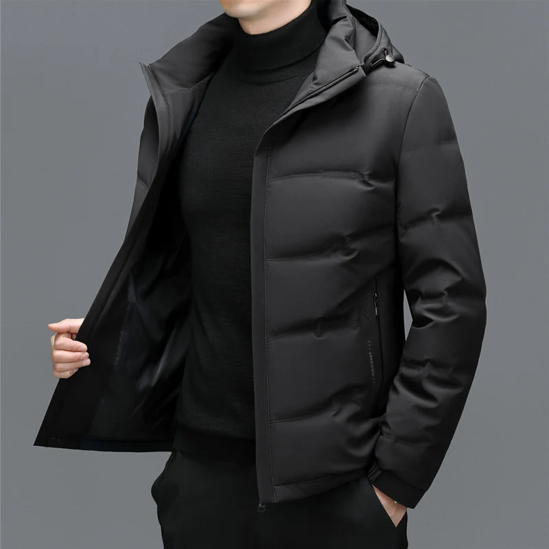Herren-Winterjacke mit gepolsterter Ausführung | gleichmäßiger Aufbau