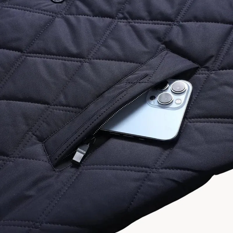 Herren-Steppjacke mit gleichmäßiger Steppung | neutrale Ausführung