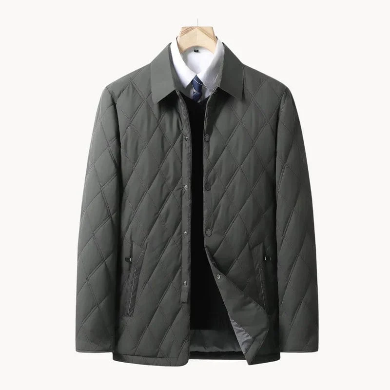Herren-Steppjacke mit gleichmäßiger Steppung | neutrale Ausführung