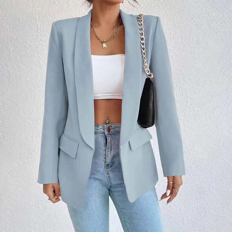 Damen-Blazer mit Langarmkonstruktion | sachliche Linienstruktur