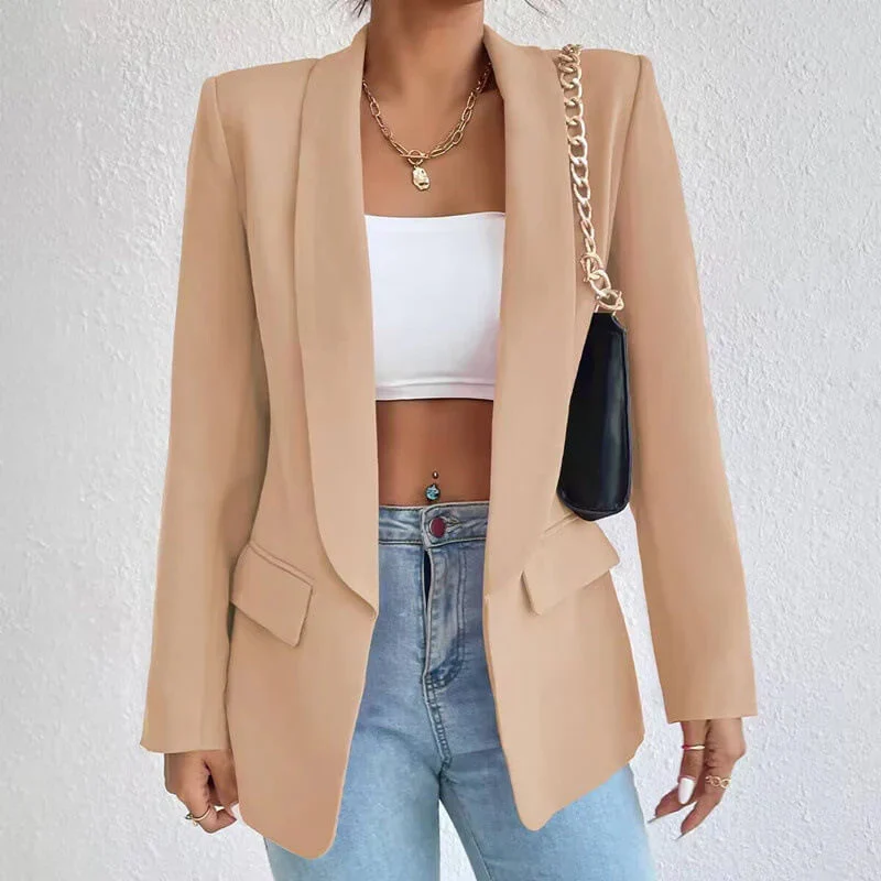Damen-Blazer mit Langarmkonstruktion | sachliche Linienstruktur