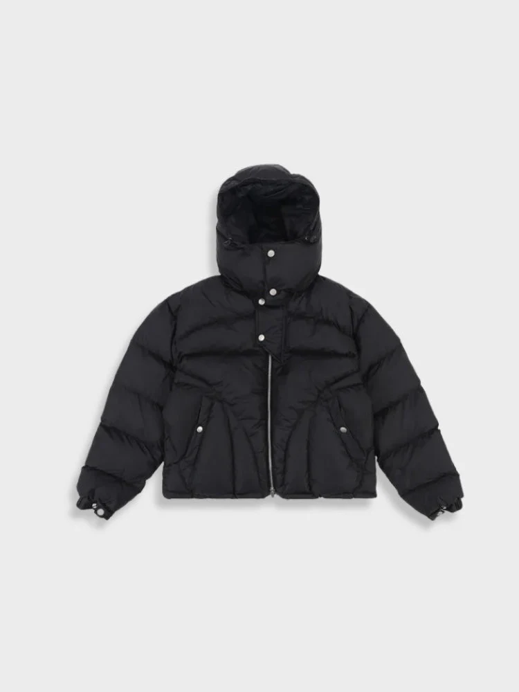 Herren-Parka mit Pufferstruktur | kapuzenkonstruktion
