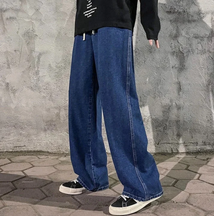 Herren-Jeans mit weiter silhouette | urbaner freizeitstil