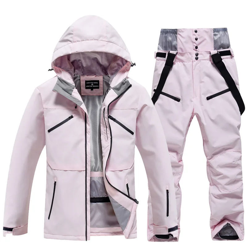 Unisex-Skianzug im zweiteiligen set | winterlicher funktionstil