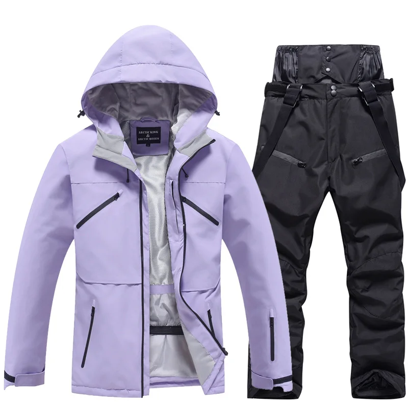 Unisex-Skianzug im zweiteiligen set | winterlicher funktionstil