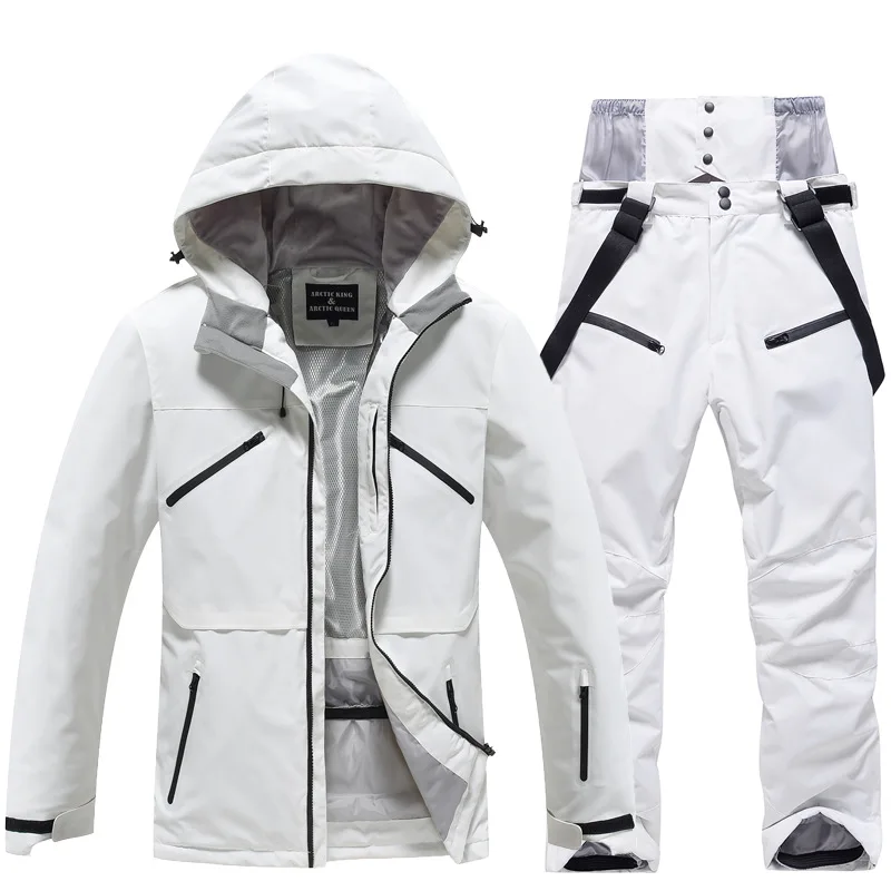 Unisex-Skianzug im zweiteiligen set | winterlicher funktionstil