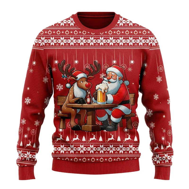 Herren-Pullover mit musterdesign | moderner schnitt