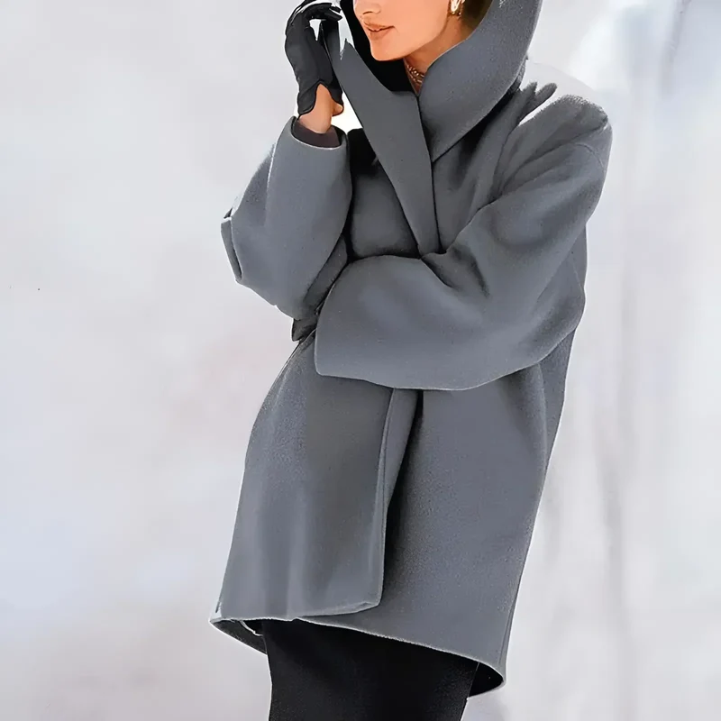 Damen-Wintermantel mit strukturdesign | Schnittdesign