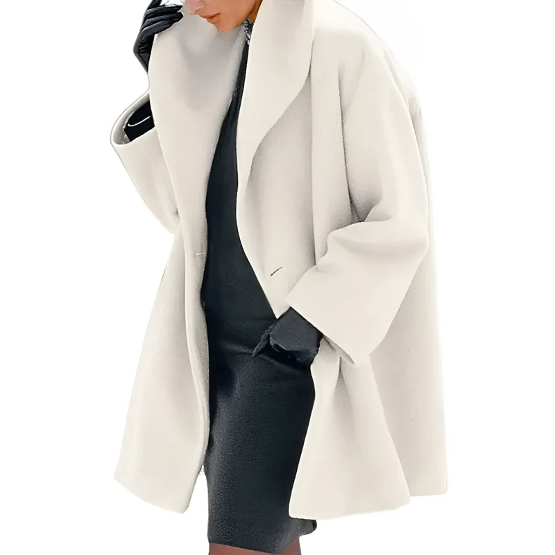 Damen-Wintermantel mit strukturdesign | Schnittdesign