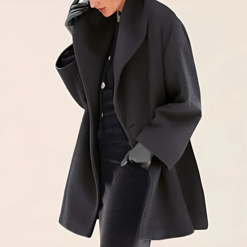 Damen-Wintermantel mit strukturdesign | Schnittdesign