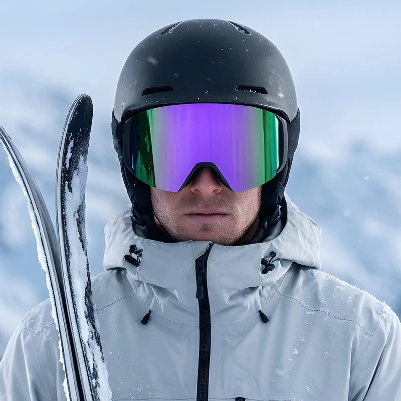 Unisex Skibrille | Panoramadesign geeignet für alpinen Einsatz