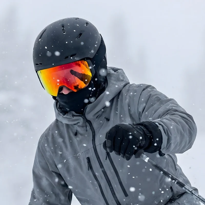Unisex Skibrille | Panoramadesign geeignet für alpinen Einsatz