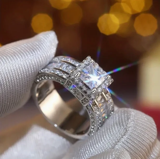 Halo Zirkonia Dimanten Ring