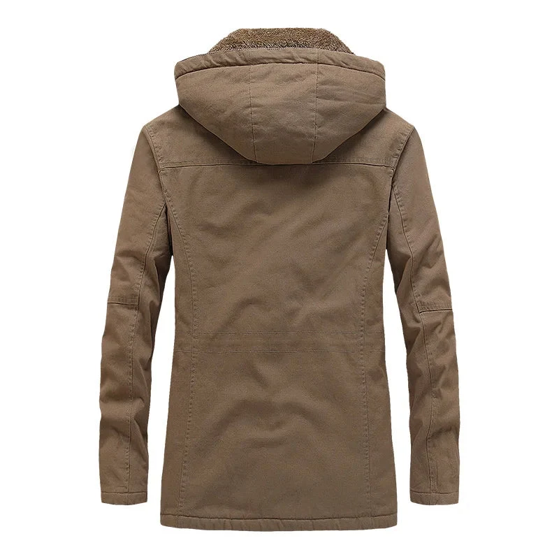 Lässige Baumwoll-Winterjacke