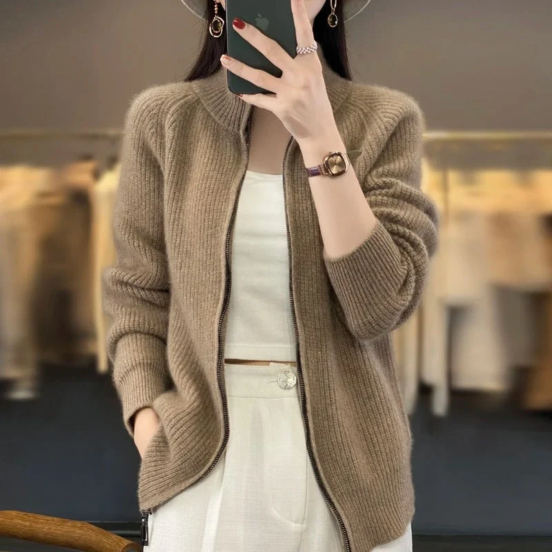 Vienne - Eleganter Zipper-Cardigan