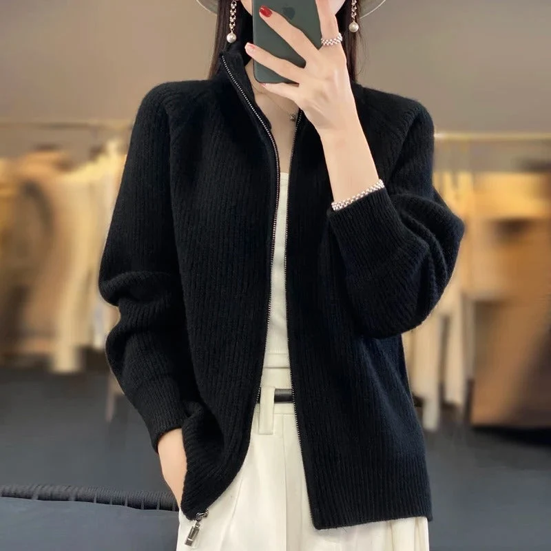 Vienne - Eleganter Zipper-Cardigan