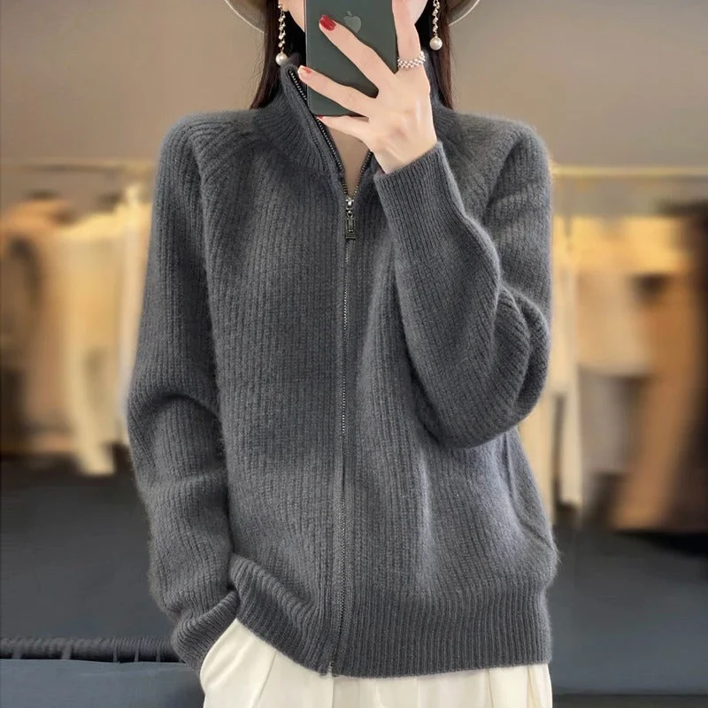 Vienne - Eleganter Zipper-Cardigan