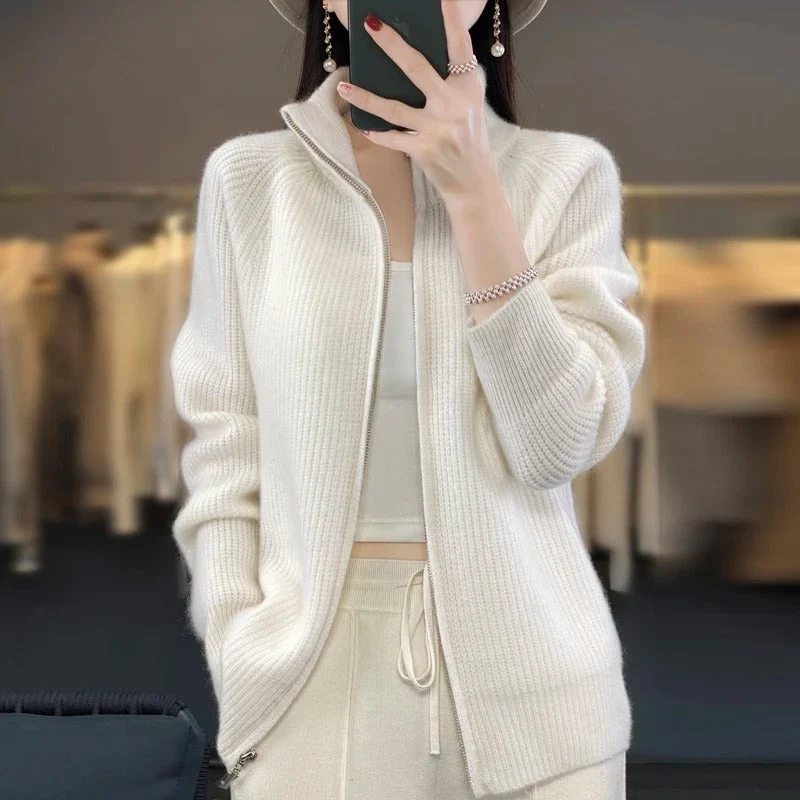 Vienne - Eleganter Zipper-Cardigan