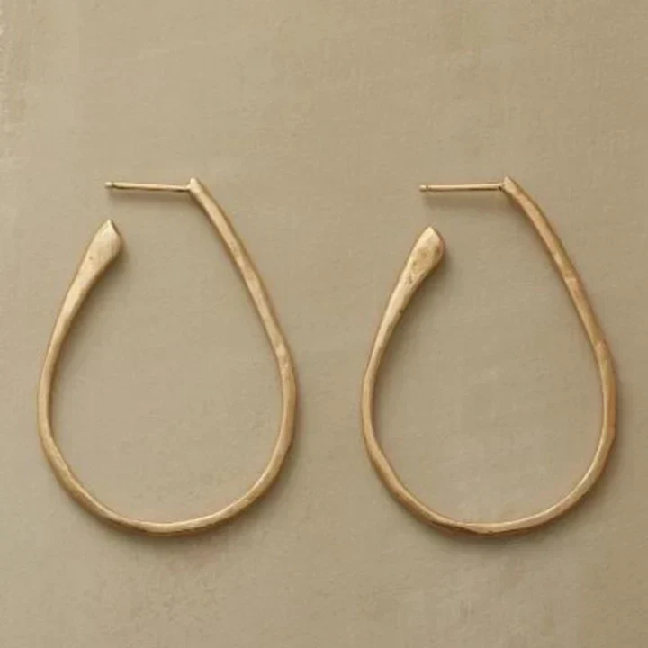 Vintage Gold Hoop Ohrringe