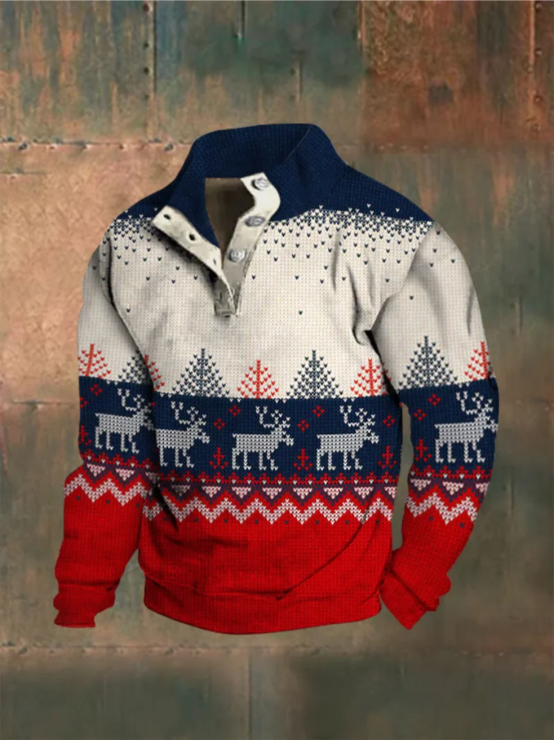 Rafael - Strickpullover mit skandinavischem Muster