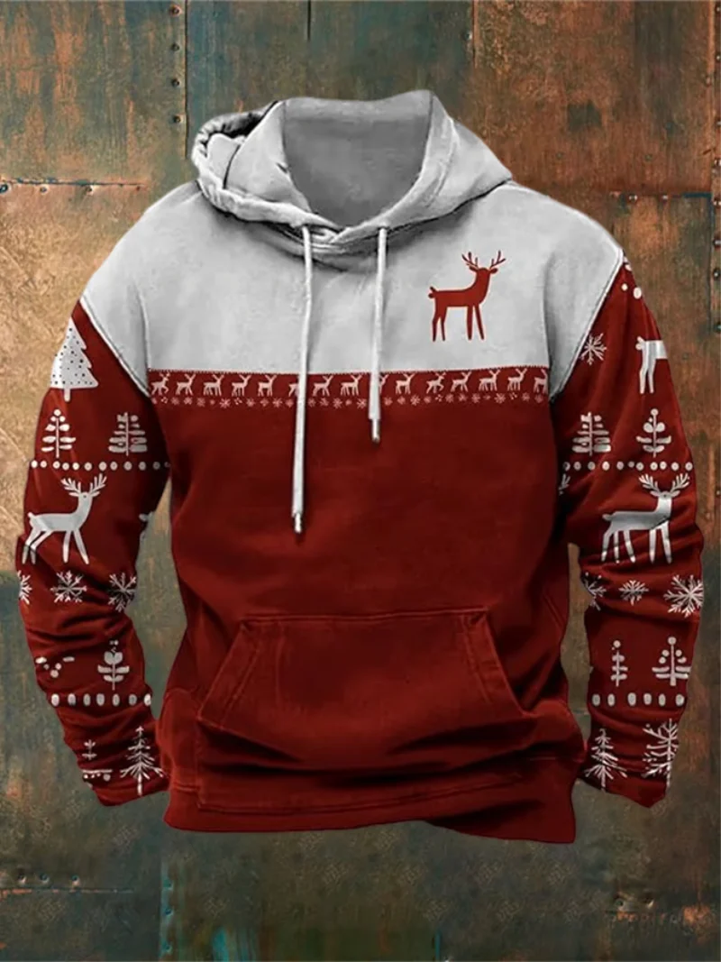 Ruben - Weihnachts-Hoodie mit Rentierdruck