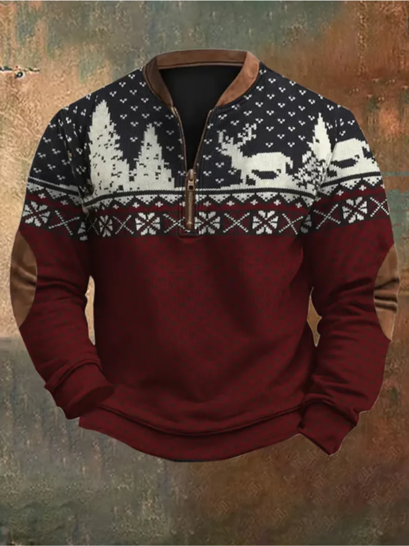 Hugo - Winterpullover mit Rentiermotiv