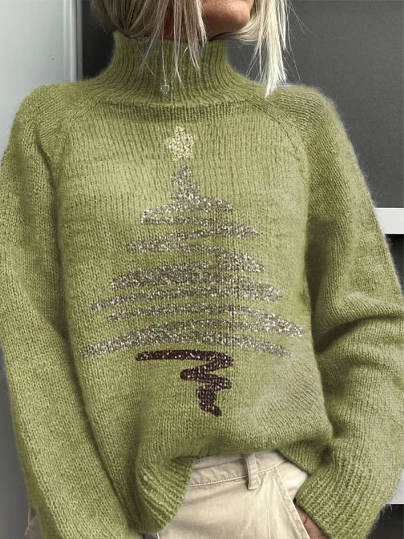 Floor - Weihnachts-Pullover mit glitzerndem Weihnachtsbaum