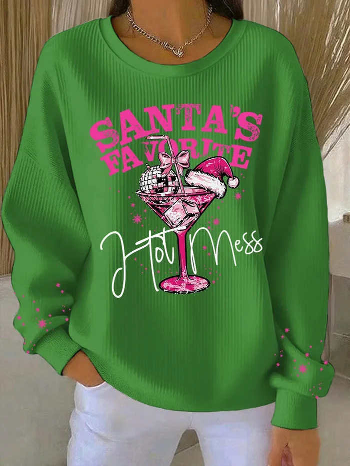 Noa - Weihnachts-Pullover mit festlichem Druck